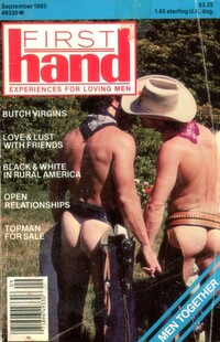 First Hand September 1983 magazine back issue cover image