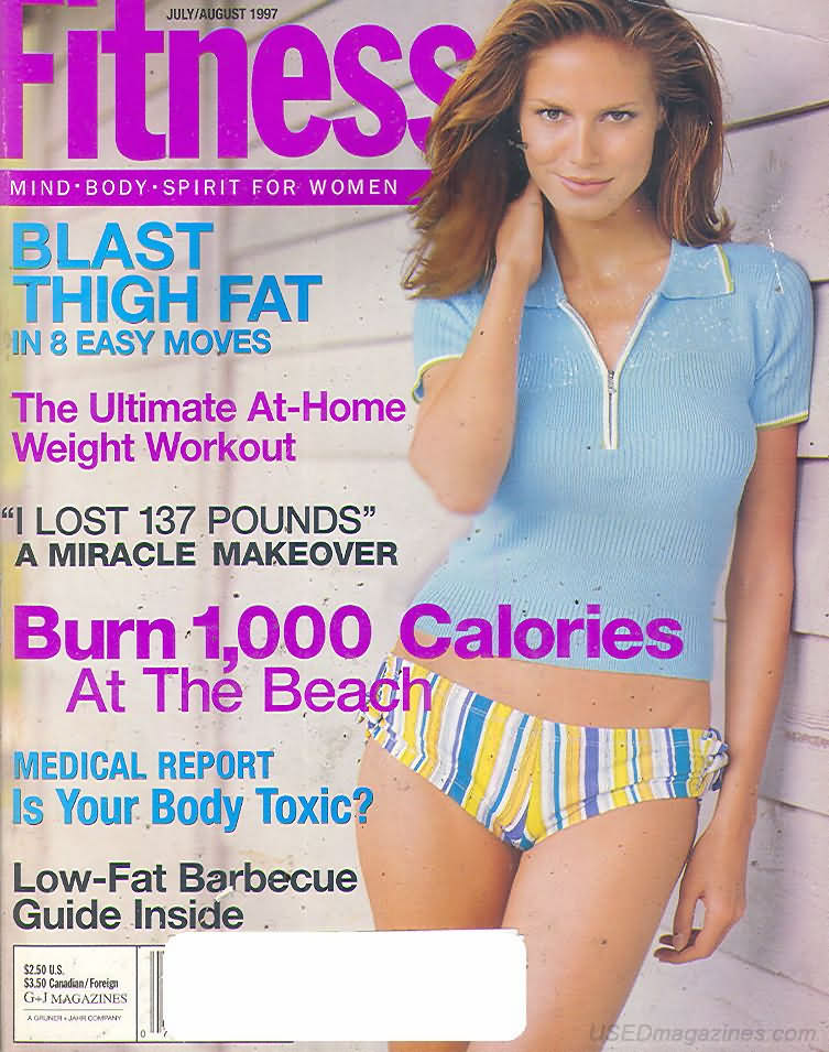 Fitness July 1997 magazine back issue Fitness magizine back copy 