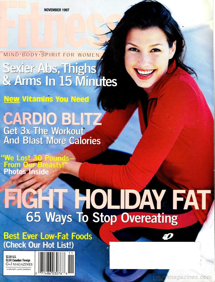 Fitness November 1997 magazine back issue Fitness magizine back copy 