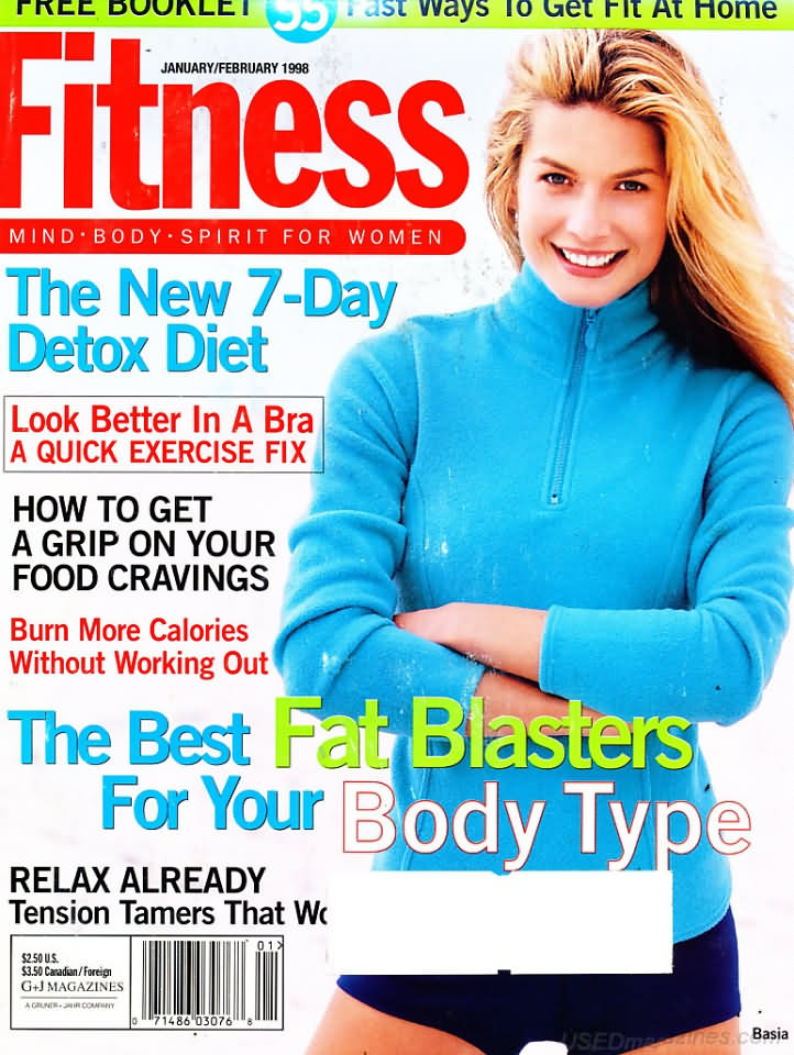 Fitness January 1998 magazine back issue Fitness magizine back copy 