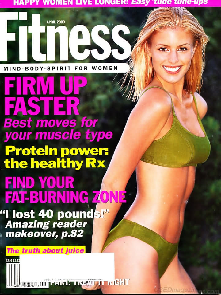 Fitness April 2000 magazine back issue Fitness magizine back copy 