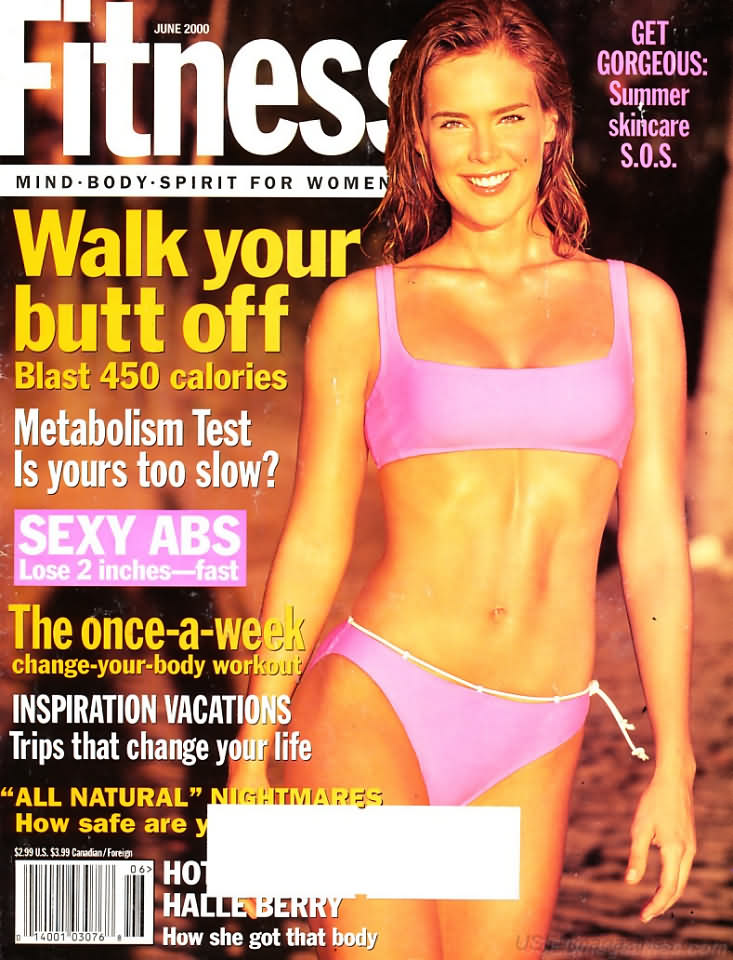 Fitness June 2000 magazine back issue Fitness magizine back copy 