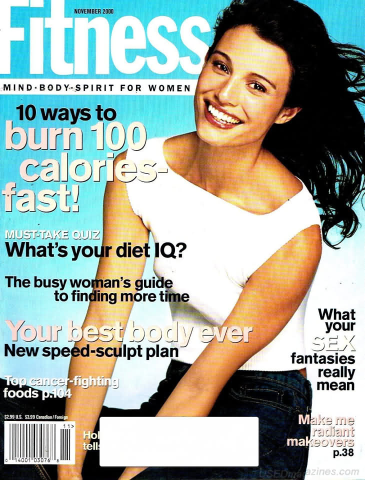 Fitness November 2000 magazine back issue Fitness magizine back copy 