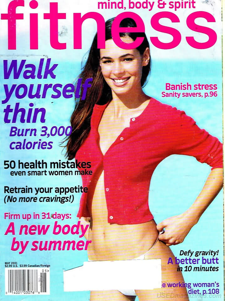 Fitness May 2001 magazine back issue Fitness magizine back copy 