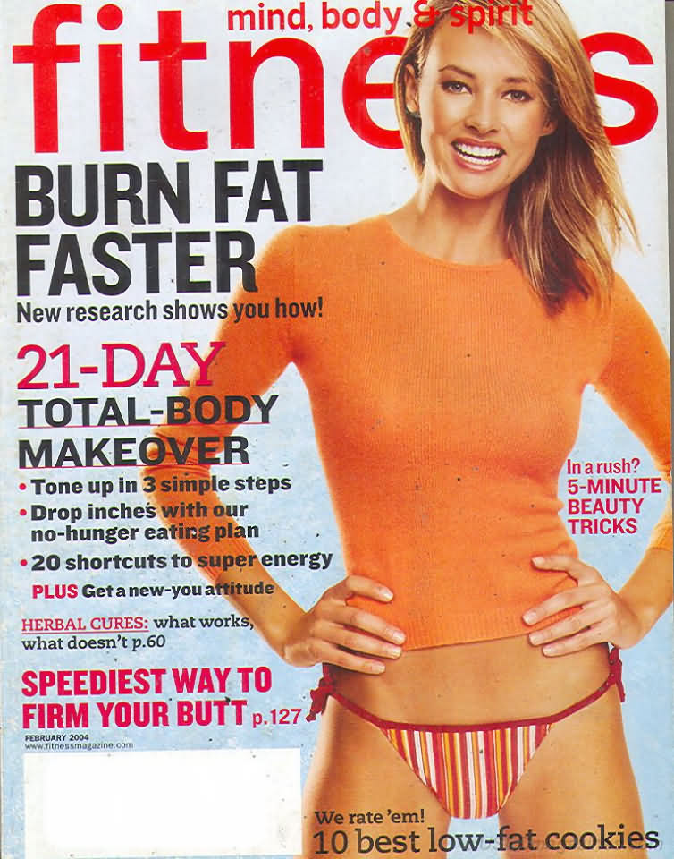 Fitness February 2004 magazine back issue Fitness magizine back copy 