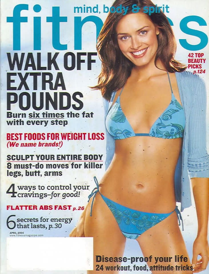 Fitness April 2004 magazine back issue Fitness magizine back copy 