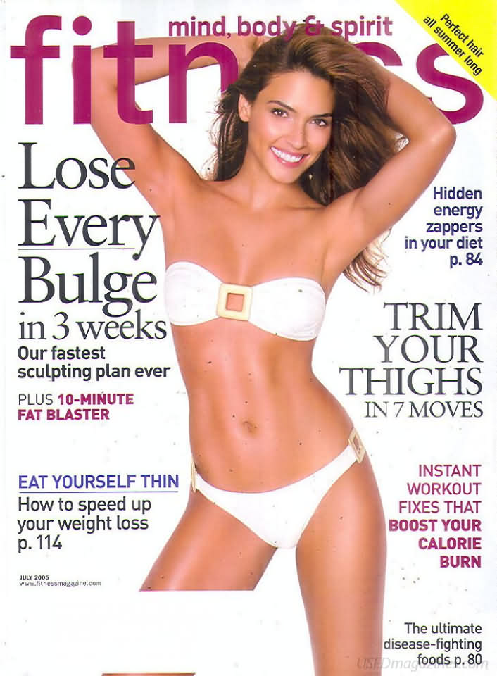 Fitness July 2005 magazine back issue Fitness magizine back copy 