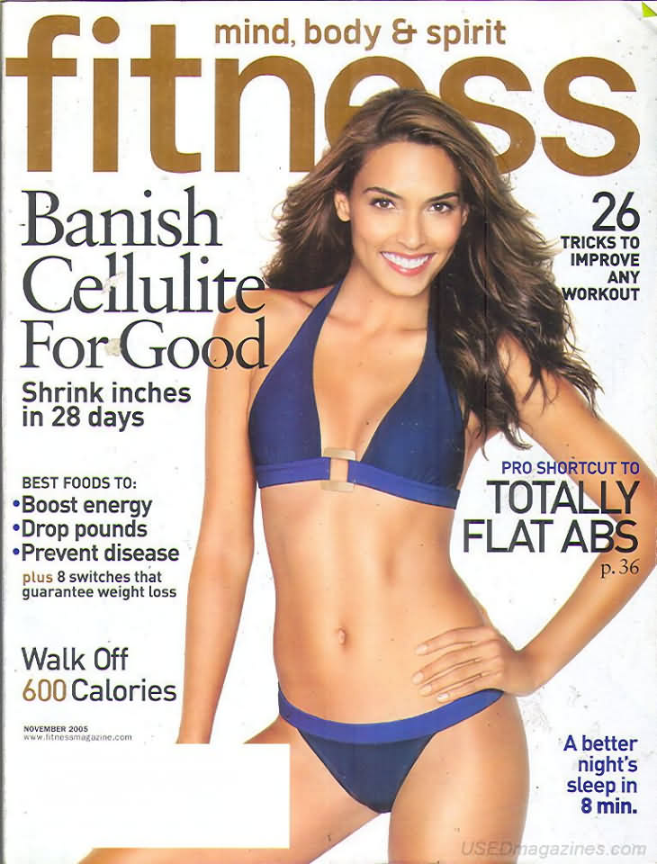 Fitness November 2005 magazine back issue Fitness magizine back copy 