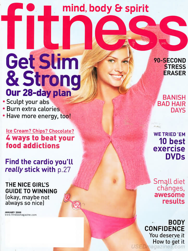 Fitness January 2006 magazine back issue Fitness magizine back copy 