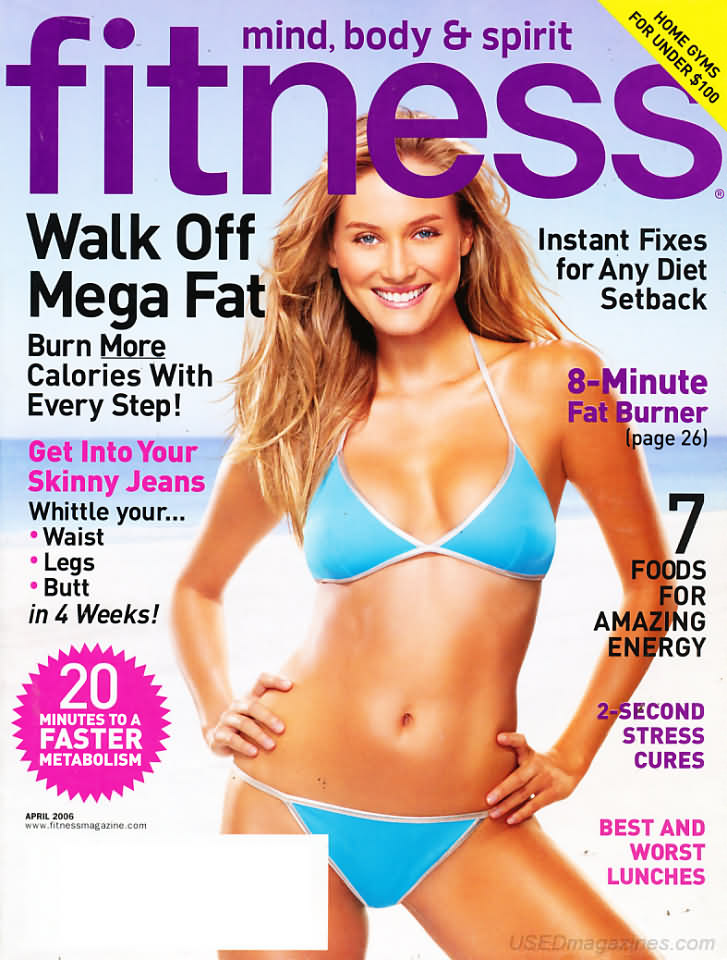 Fitness April 2006 magazine back issue Fitness magizine back copy 