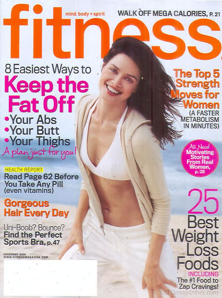Fitness November 2006 magazine back issue Fitness magizine back copy 