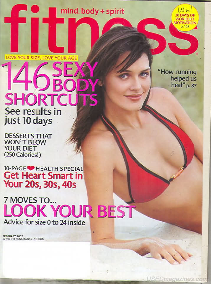 Fitness February 2007 magazine back issue Fitness magizine back copy 