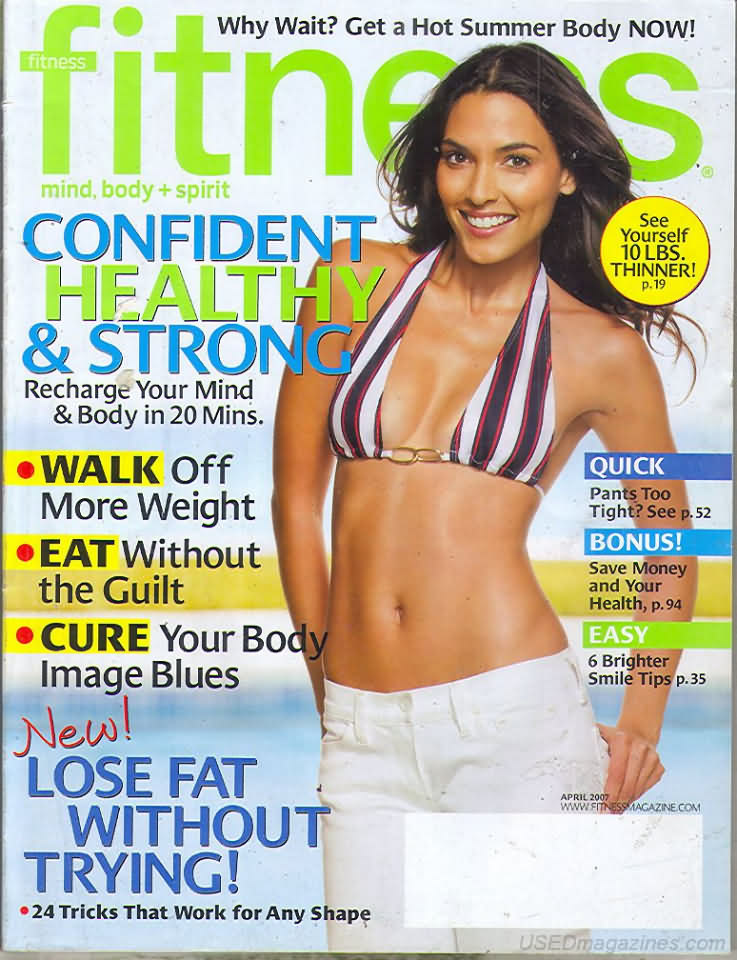 Fitness April 2007 magazine back issue Fitness magizine back copy 