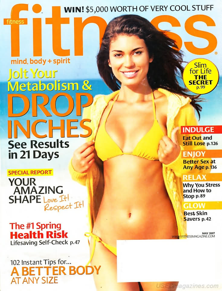 Fitness May 2007 magazine back issue Fitness magizine back copy 
