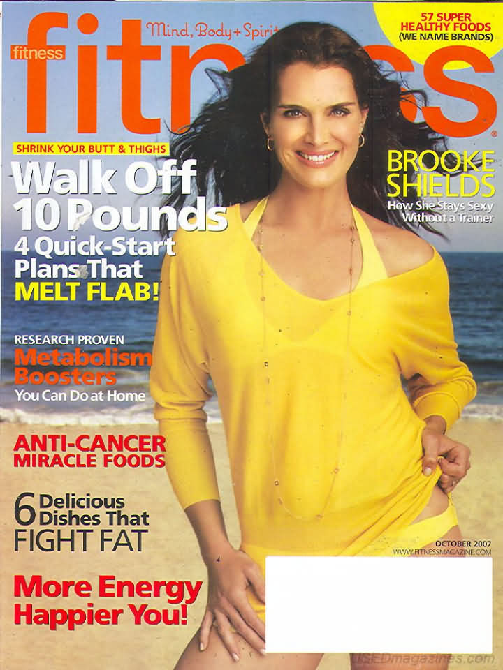 Fitness October 2007 magazine back issue Fitness magizine back copy 