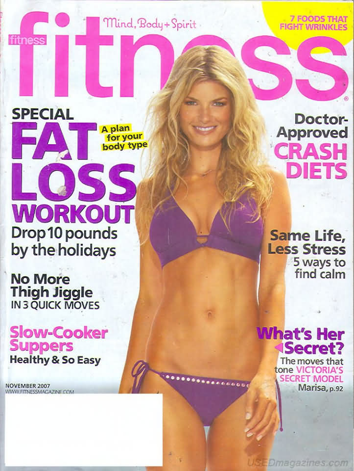 Fitness November 2007 magazine back issue Fitness magizine back copy 
