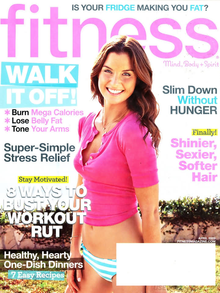 Fitness April 2009 magazine back issue Fitness magizine back copy 