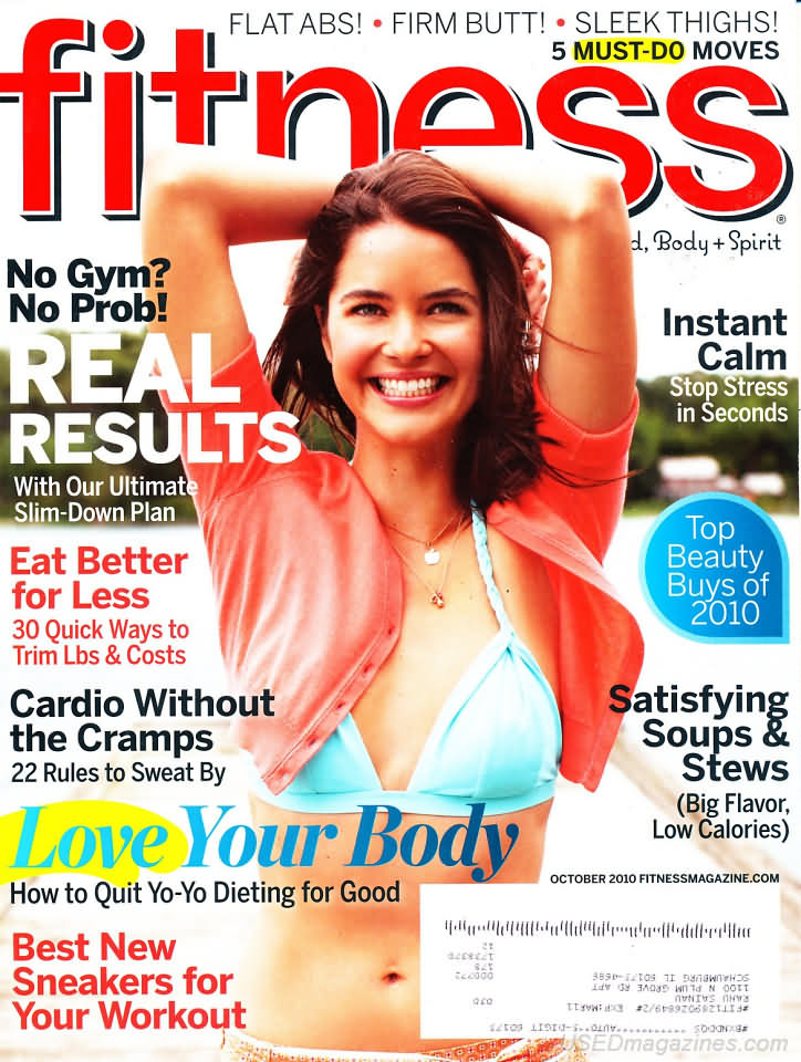 Fitness October 2010 magazine back issue Fitness magizine back copy 