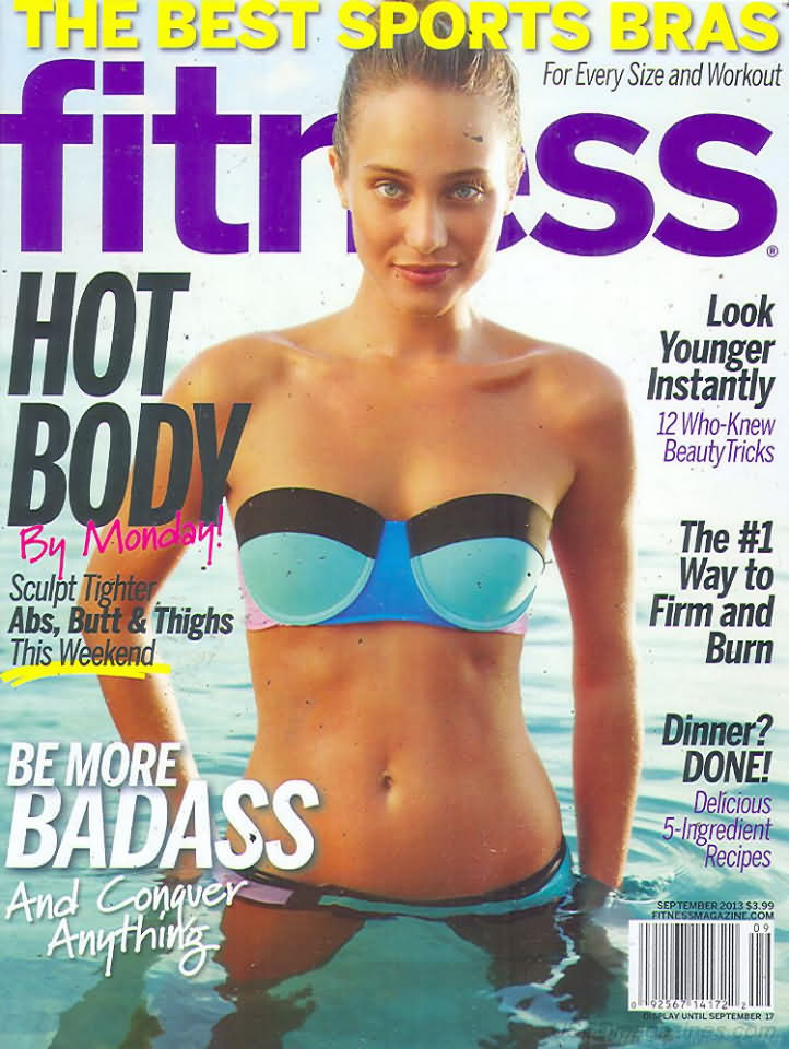 Fitness September 2013 magazine back issue Fitness magizine back copy 