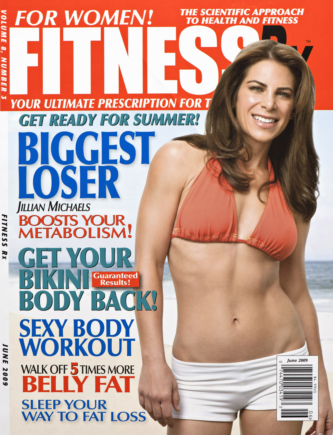 Fitness Rx June 2009, , Biggest loser Jillian Michaels Magazine,