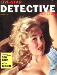 Five-Star Detective Fact Cases March 1954 Magazine Back Copies Magizines Mags