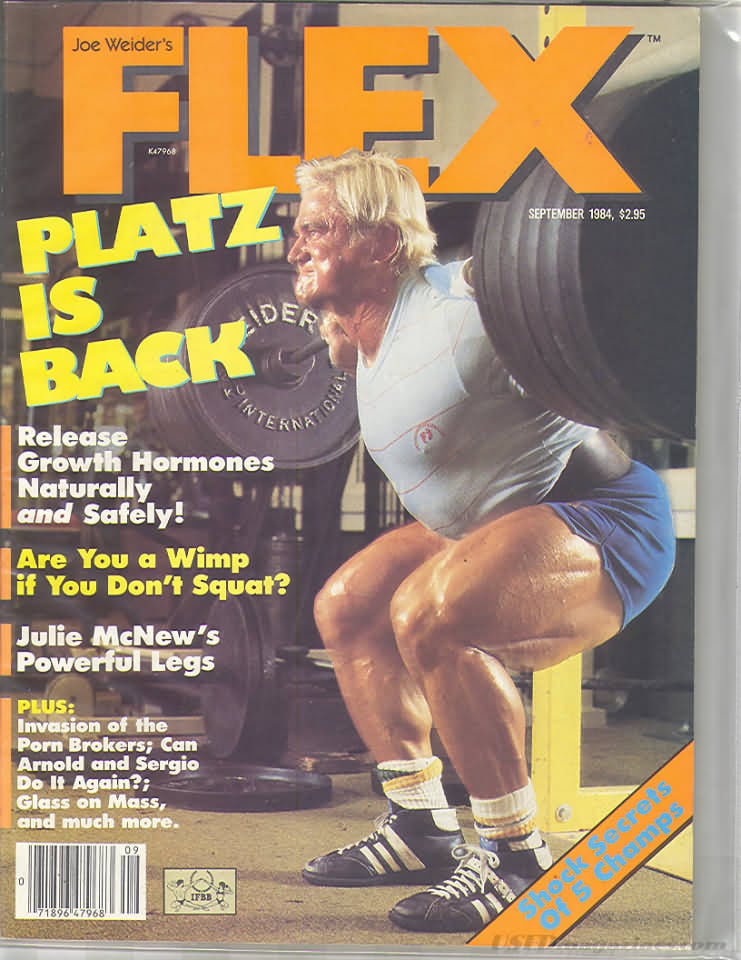 Flex September 1984 magazine back issue Flex magizine back copy Flex September 1984 Bodybuilding Magazine Back Issue Published by American Media in New York City. Release Growth Hormones Naturally And Safety!.
