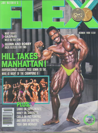 Flex October 1988 magazine back issue Flex magizine back copy Flex October 1988 Bodybuilding Magazine Back Issue Published by American Media in New York City. What Drives Gaspari Wild In The Gym.