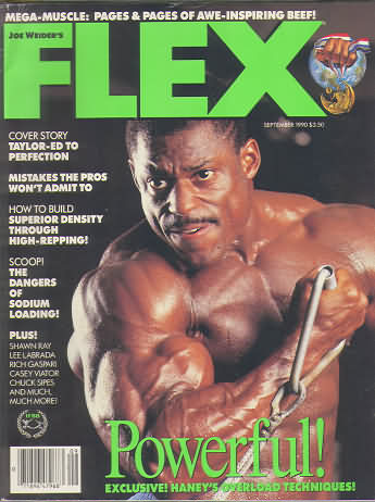Flex September 1990 magazine back issue Flex magizine back copy Flex September 1990 Bodybuilding Magazine Back Issue Published by American Media in New York City. Cover Story Taylor Ed To Perfection.