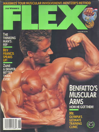 Flex June 1991 magazine back issue Flex magizine back copy Flex June 1991 Bodybuilding Magazine Back Issue Published by American Media in New York City. Maximize Your Muscular Involvement: Mentzer's Method.