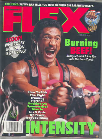 Flex March 1992 magazine back issue Flex magizine back copy Flex March 1992 Bodybuilding Magazine Back Issue Published by American Media in New York City. Exclusive: Shawn Ray Tells You How To Build Big Balanced Biceps!.