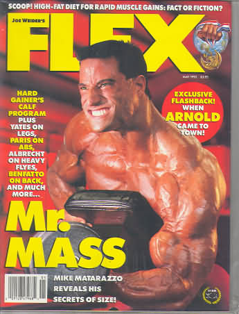 Flex May 1992 magazine back issue Flex magizine back copy Flex May 1992 Bodybuilding Magazine Back Issue Published by American Media in New York City. Exclusive Flashback! When Arnold Came To Town.