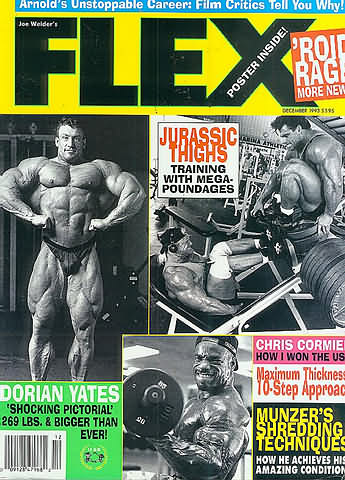 Flex December 1993 magazine back issue Flex magizine back copy Flex December 1993 Bodybuilding Magazine Back Issue Published by American Media in New York City. Arnold's Unstoppable Career: Film Critics Tell You Why!.