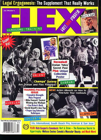 Flex July 1995 magazine back issue Flex magizine back copy Flex July 1995 Bodybuilding Magazine Back Issue Published by American Media in New York City. Legal Ergogenesis: The Supplement That Really Works.