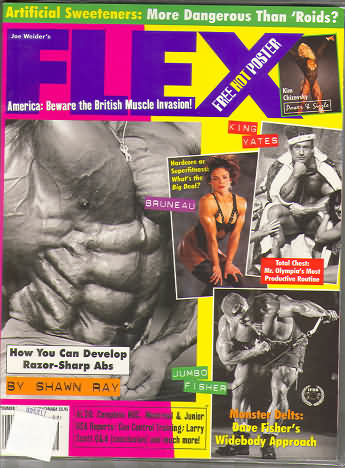 Flex September 1995 magazine back issue Flex magizine back copy Flex September 1995 Bodybuilding Magazine Back Issue Published by American Media in New York City. Artificial Sweeteners: More Dangerous Than Roids?.