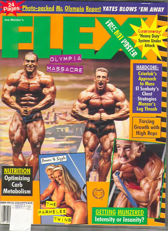 Flex December 1995 magazine back issue Flex magizine back copy Flex December 1995 Bodybuilding Magazine Back Issue Published by American Media in New York City. Photo-Packed Mr. Olympia Report Yates Blows Em Away.