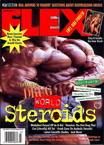 Flex July 1996 magazine back issue Flex magizine back copy Flex July 1996 Bodybuilding Magazine Back Issue Published by American Media in New York City. New Section: Real  Answers  To Readers Questions About Bodybuilding Drugs!.