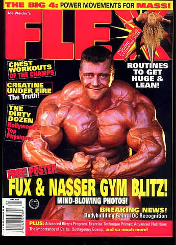 Flex May 1998 magazine back issue Flex magizine back copy Flex May 1998 Bodybuilding Magazine Back Issue Published by American Media in New York City. The Big 4: Power Movements For Mass!.
