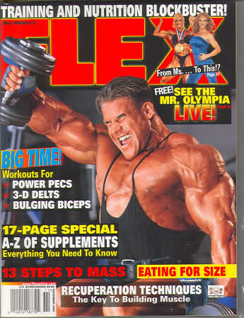 Flex November 2000 magazine back issue Flex magizine back copy Flex November 2000 Bodybuilding Magazine Back Issue Published by American Media in New York City. Training And Nutrition Blockbuster!.