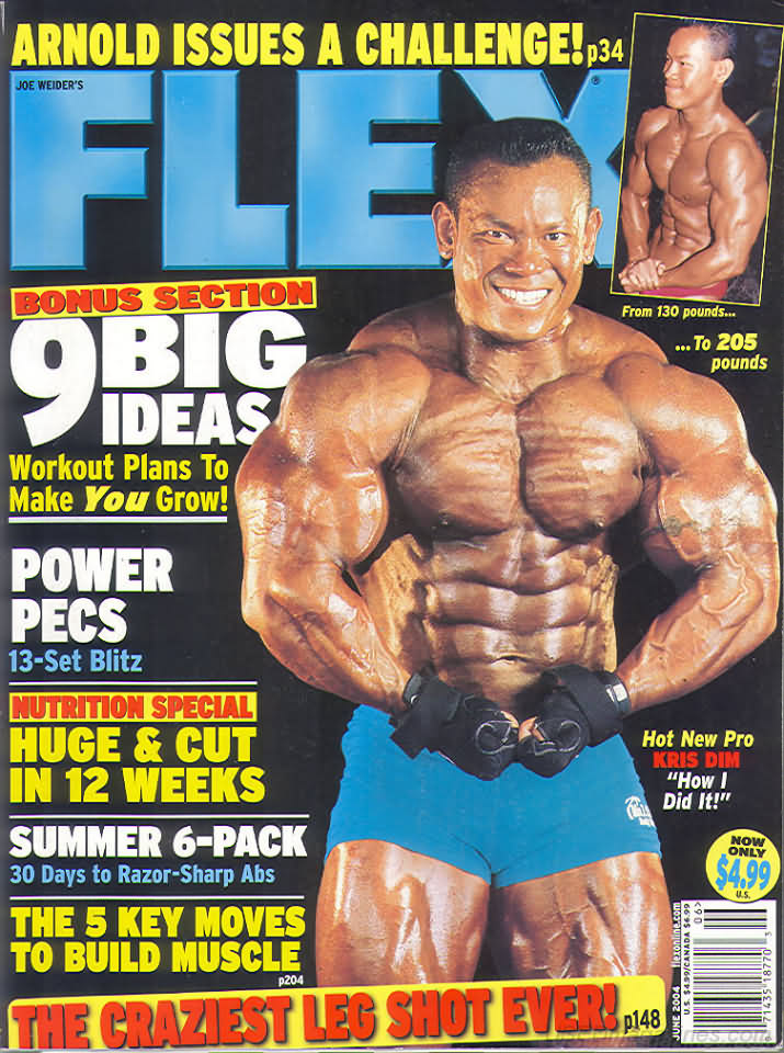 Flex June 2004 magazine back issue Flex magizine back copy Flex June 2004 Bodybuilding Magazine Back Issue Published by American Media in New York City. Bonus Section 9 Big Ideas Workout Plan To Make You Grow!.