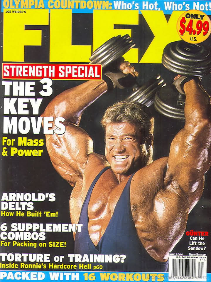 Flex November 2004 magazine back issue Flex magizine back copy Flex November 2004 Bodybuilding Magazine Back Issue Published by American Media in New York City. Olympia Countdown: Who's Hot, Who's Not!