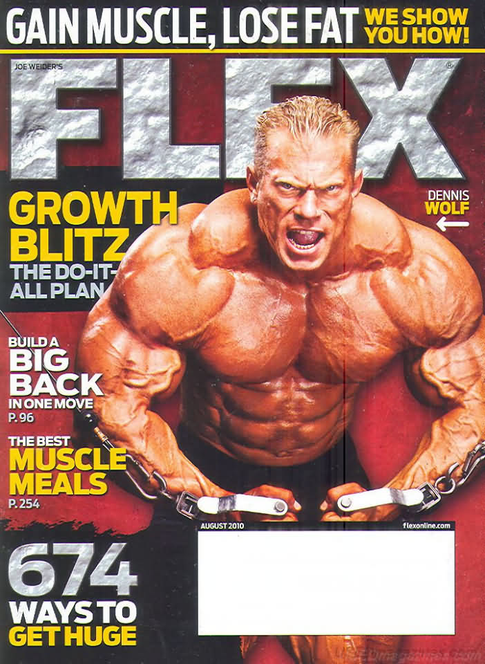Flex August 2010 magazine back issue Flex magizine back copy Flex August 2010 Bodybuilding Magazine Back Issue Published by American Media in New York City. Gain Muscle, Lose Fat We Show You How!.