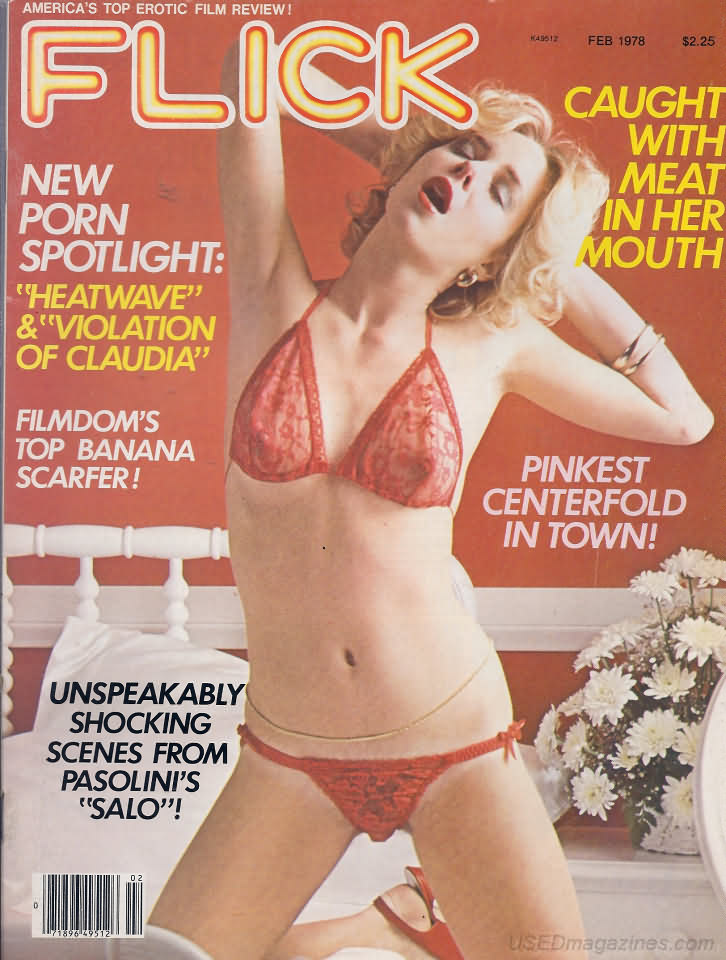 Flick February 1978 magazine back issue Flick magizine back copy 