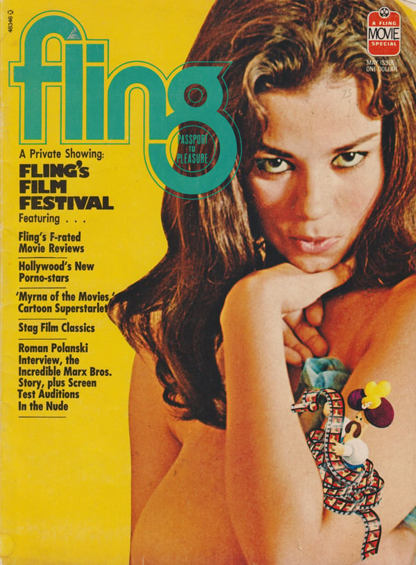 Fling May 1973 magazine back issue Fling magizine back copy Fling May 1973 Bra Busters Showcase Adult Magazine Back Issue Dedicated to Big Breast Lovers. Covergirl & Centerfold Margaret Ushi.