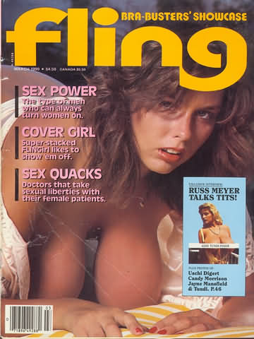 Fling March 1990 magazine back issue Fling magizine back copy Fling March 1990 Bra Busters Showcase Adult Magazine Back Issue Dedicated to Big Breast Lovers. Sex Power The Type Of Men Who Can Always Turn Women On.