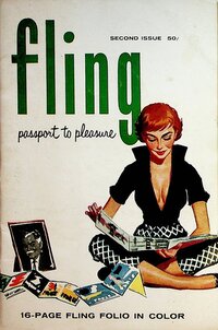 Fling February 1957 Magazine Back Copies Magizines Mags
