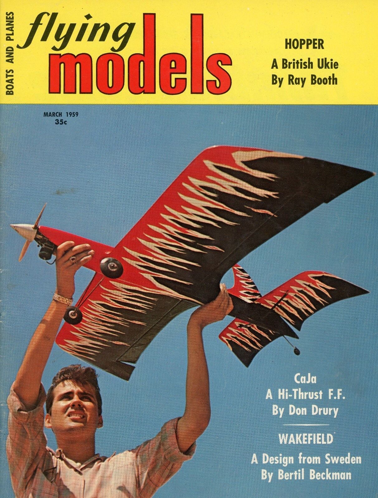 Flying Models March 1959, , Hopper A British Ukie By Ray Booth