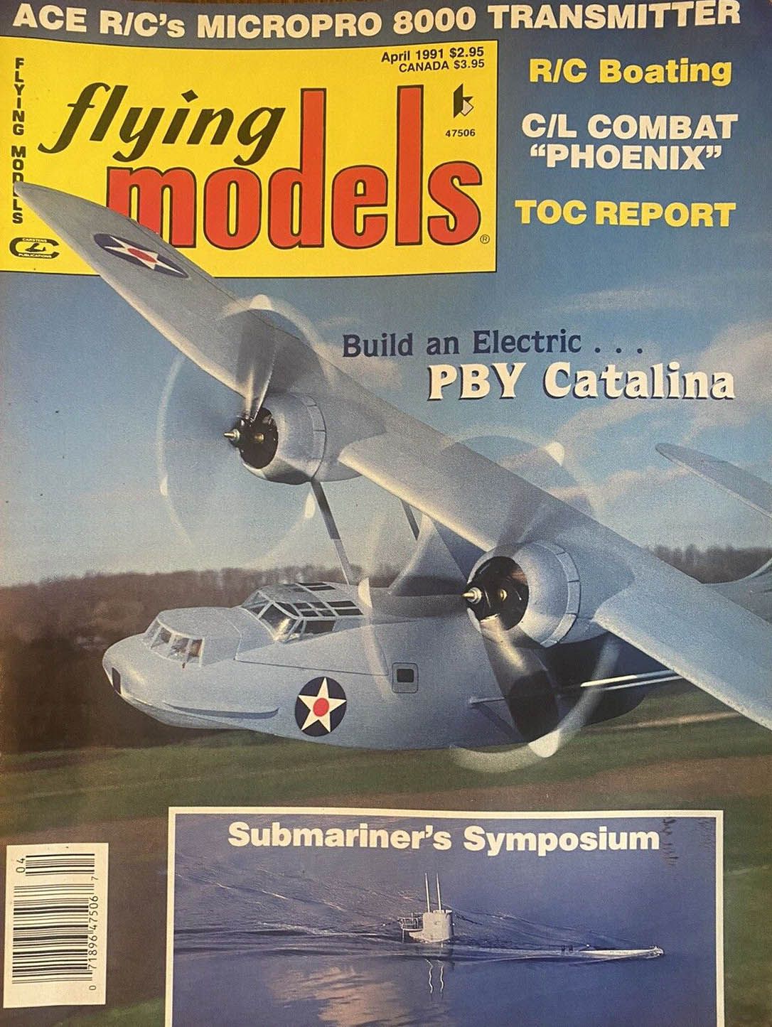 Flying Models April 1991, , ACE R/C's Micropro 8000 Transmitter