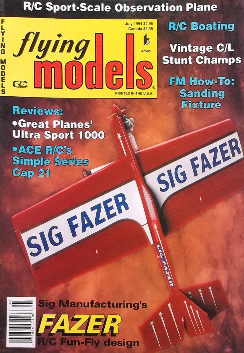 Flying models july 1994 r c sport scale observation plane maga