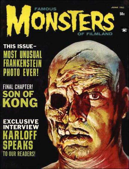 Famous Monsters of Filmland # 23 magazine back issue Famous Monsters of Filmland magizine back copy 