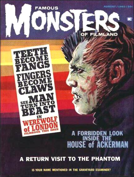 Famous Monsters of Filmland # 24 magazine back issue Famous Monsters of Filmland magizine back copy 